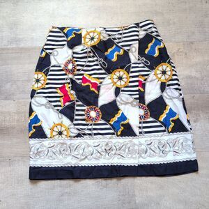 Vintage 90's Kathie Lee Womens Skirt Size 12 Straight & Pencil Natical Theme